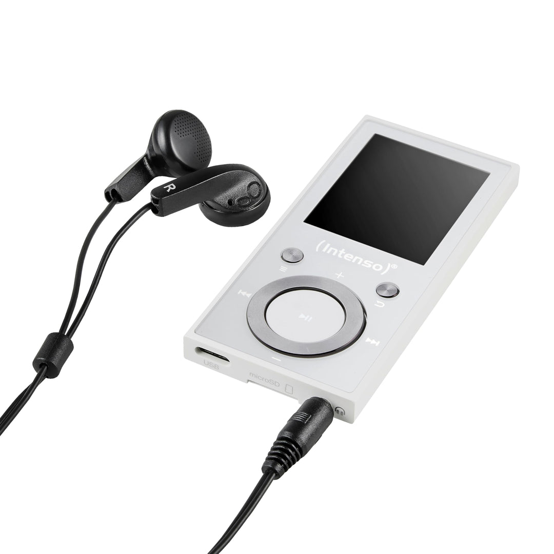 Intenso MP3 Player Video Scooter 1,8 Zoll Bluetooth weiss weiss 16GB Single, weiss 16GB Single