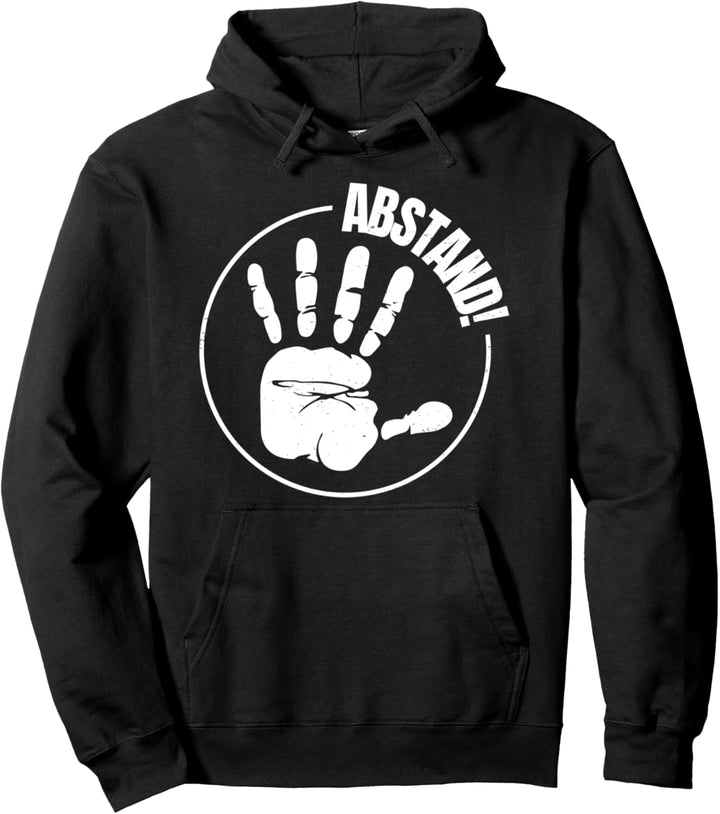 Cooles Abstand Distanz Schutz Sozial Hand Hoodie Pullover Hoodie