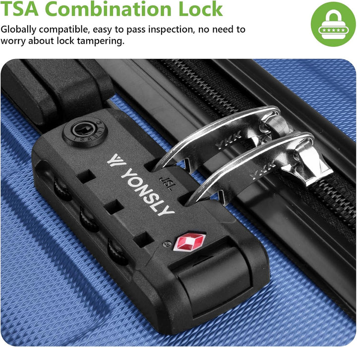 Suitcase, TSA-Schloss YKK-Reissverschluss Reisekoffer, Hartschalenkoffer, Gepäck Trolley, Kabinenkof