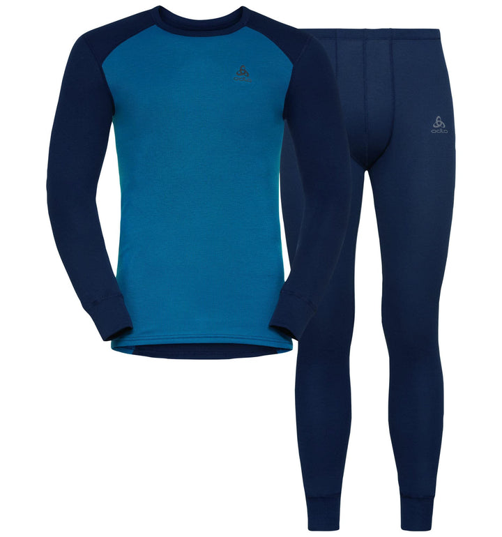 Odlo Herren Set Active Warm Eco Special Set Set S Diving Navy - Mykonos Blue, S Diving Navy - Mykono