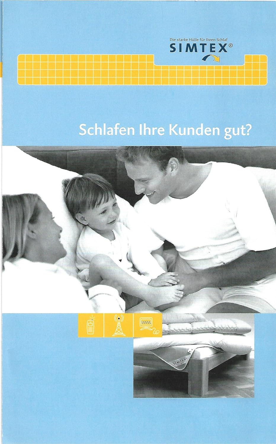 Simtex Matratzenauflage Schutz vor elektromagnetischer Verschmutzung und terrestrischer Strahlung