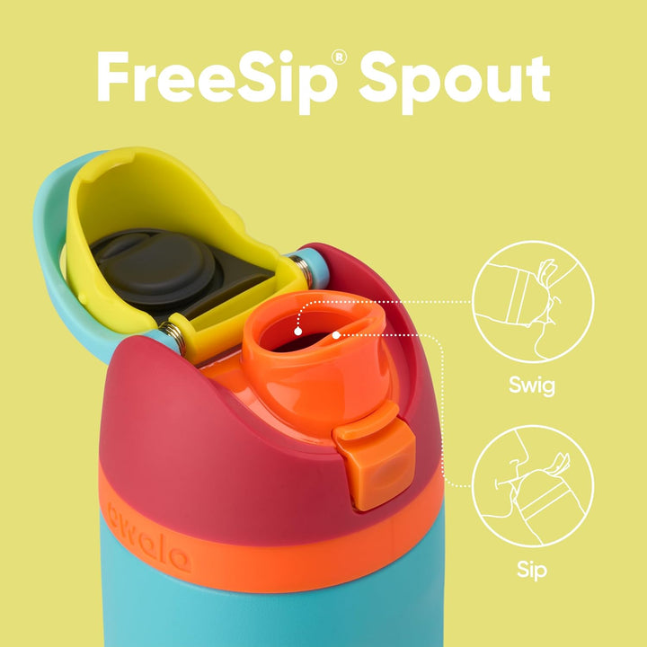 Owala FreeSip Isolierte Edelstahl Trinkflasche mit Strohhalm, 710 ml – BPA-frei, optimal für Sport,