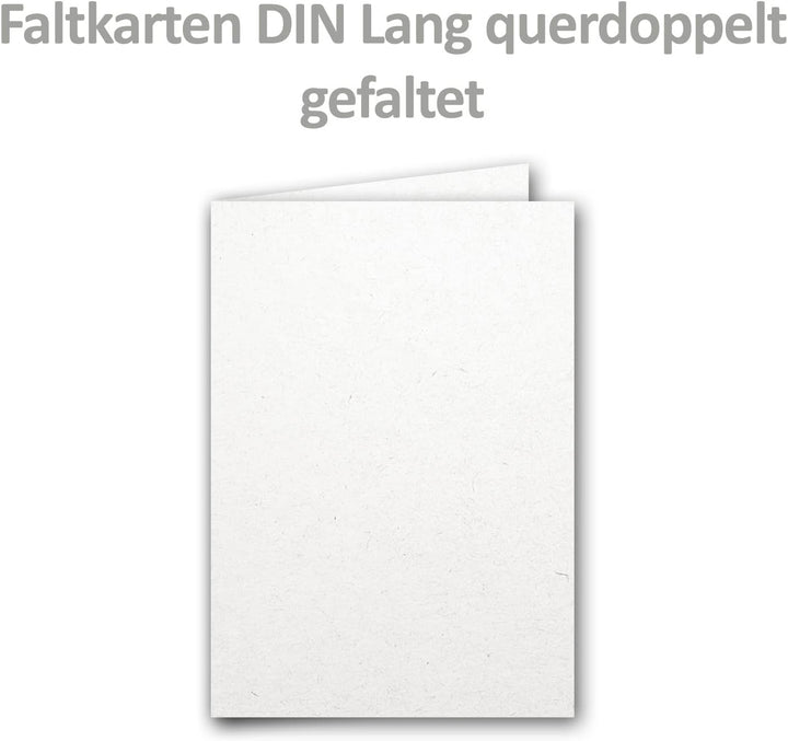 ARTOZ 50x Doppelkarten DIN A5 - Farbe: birch (weiss/cremeweiss) - 14,8 x 21,0 cm - hochdoppelt - Ser