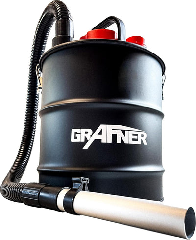 Grafner Aschesauger 20 Liter 1200 Watt mit HEPA-Filter und Saug- und Blasfunktion Kaminsauger Grills
