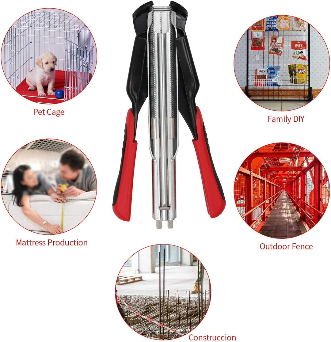 2500 Stück Metall Spikes für Schweineringe, 8mm C Klammern, M Spike Set für Tiergehege Schweineringe