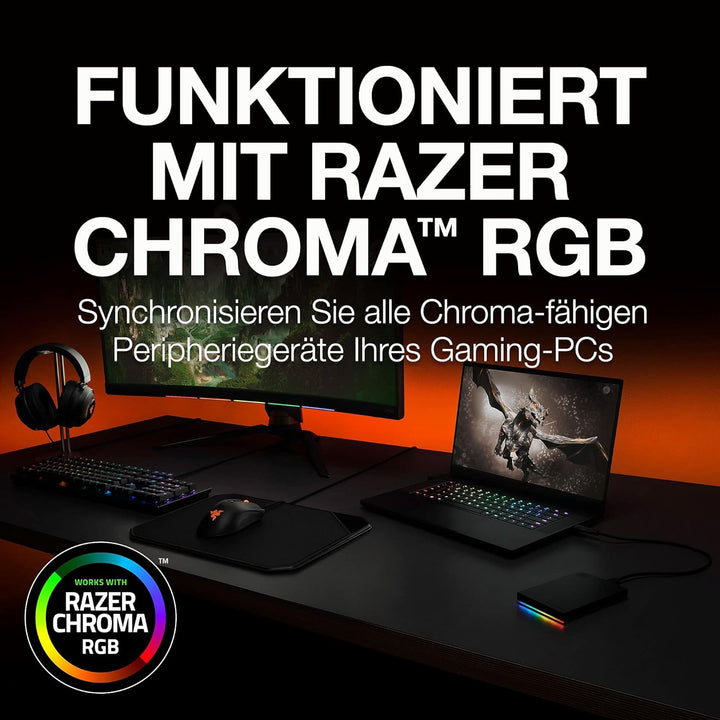Seagate FireCuda Gaming HDD 1TB, tragbare externe Festplatte, PC Gaming, USB 3/2, inkl. 3 Jahre Resc
