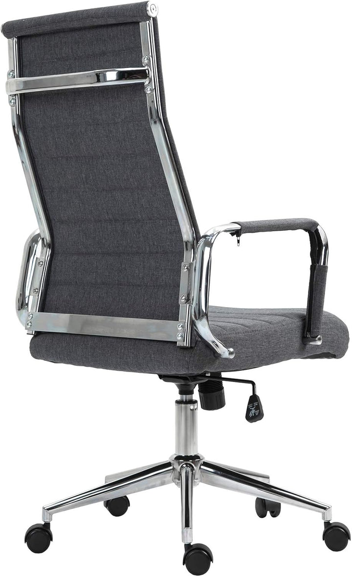 SVITA Office Comfort Bürostuhl Drehstuhl Chefsessel Schreibtischstuhl Stoffbezug Dunkelgrau Dunkelgr