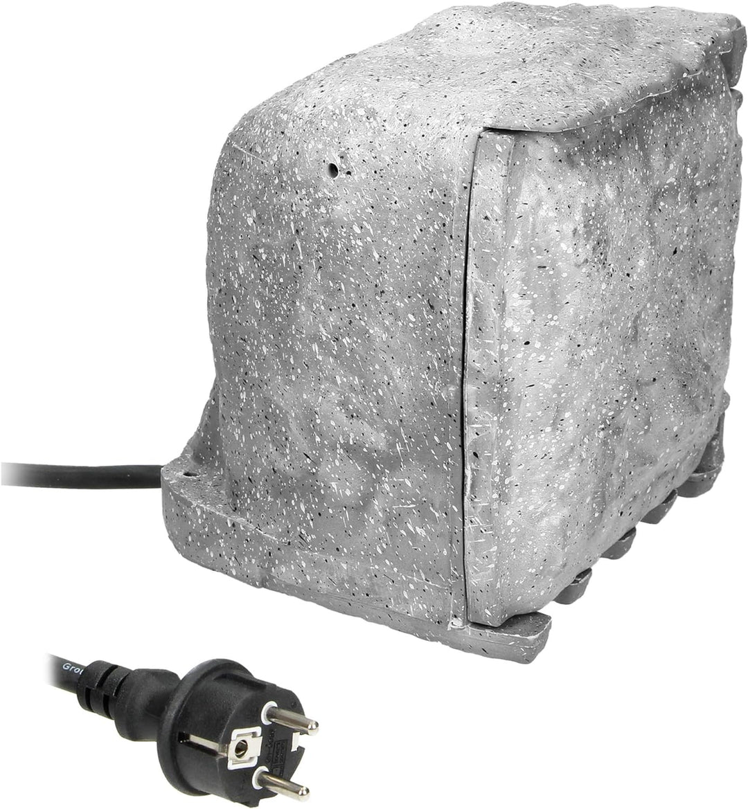 ORNO OR-AE-13185(GS) Gartensteckdose Steinoptik Gummikabel H07RN-F 3x1,5mm2, 3m, 2 Betriebsarten IP