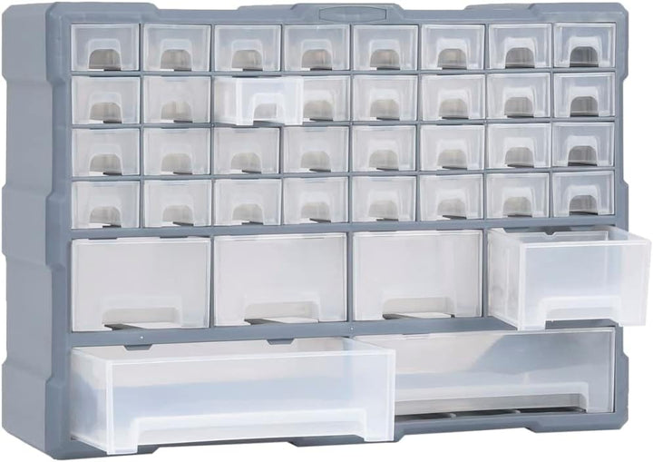 vidaXL Multi-Schubladen Organizer mit 40 Schubladen Sortierkasten Sortimentskasten Sortimentskoffer