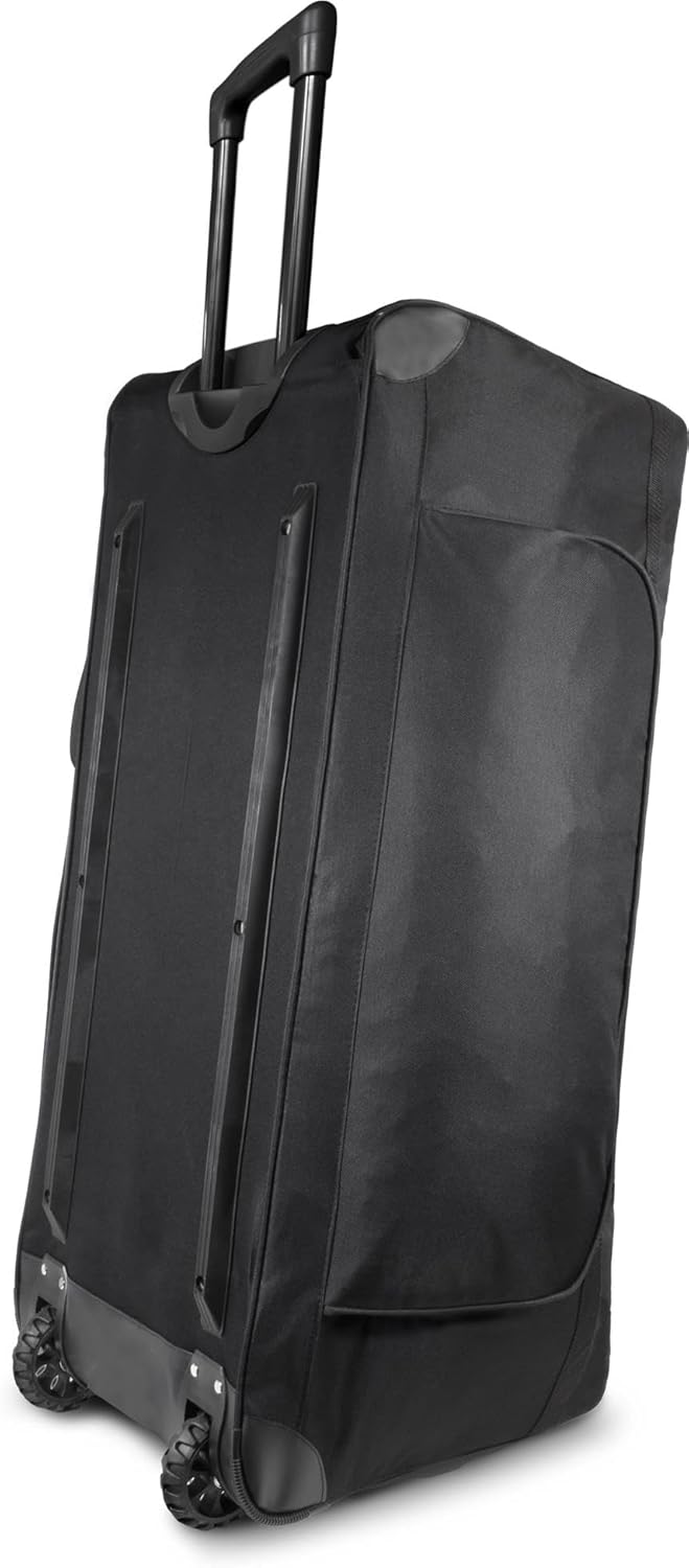 normani Jumbo Reisetasche XXL Trolly mit Rollen aus robustem Material Farbe Schwarz / 120 Liter Schw