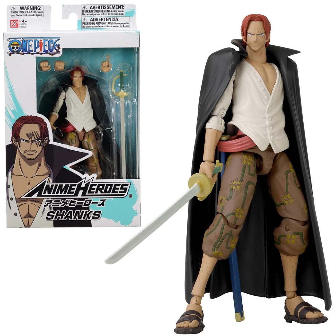 BANDAI - Anime Heroes - One Piece - Figur Shanks 17 cm - 36935, Shanks