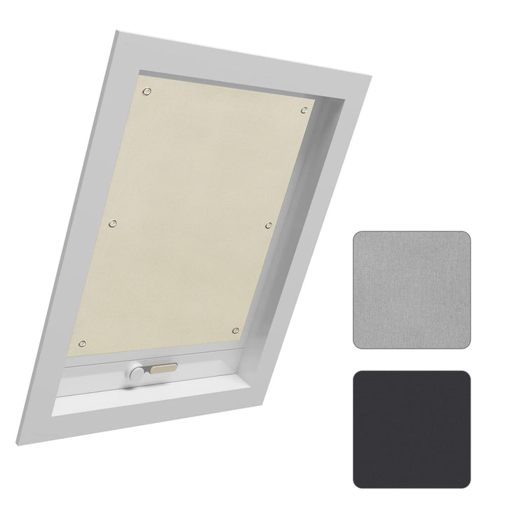 WOLTU Thermo Dachfenster Rollo ohne Bohren Sonnenschutz Verdunkelungsrollo mit Saugnäpfen, Thermorol