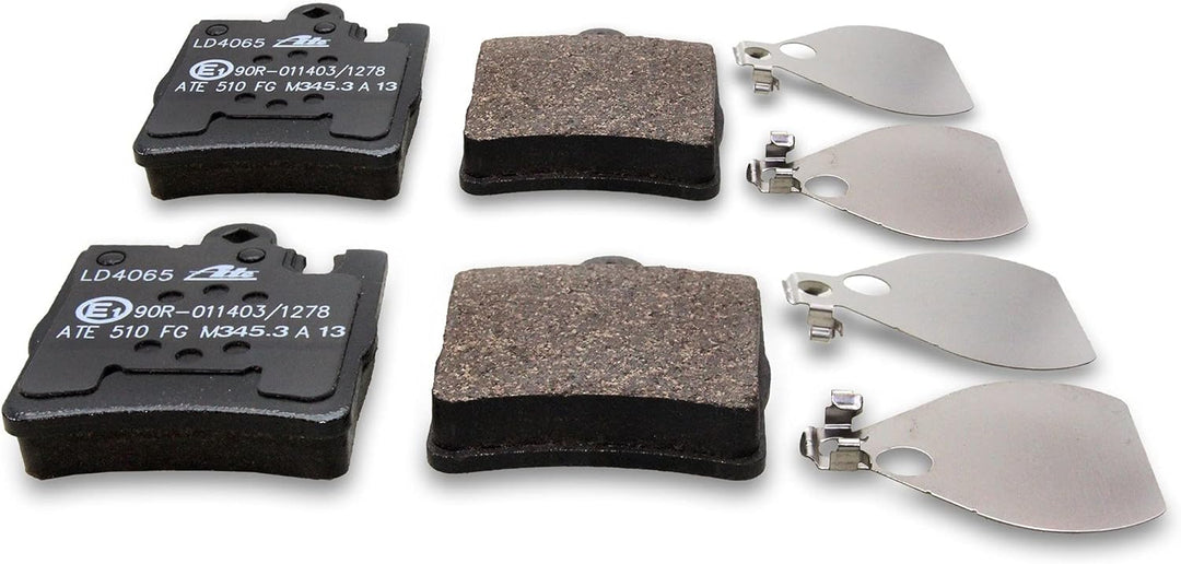 ATE Bremsenset Hinterachse inkl. Bremsscheiben Ø 290 mm Voll & Ceramic Bremsbeläge, Passend für MERC
