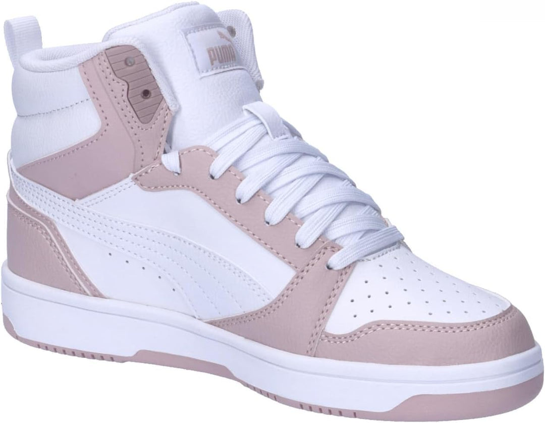 PUMA Unisex Kinder Rebound Layup Mid Shoes Sneaker 39 EU Mauve Mist Puma White, 39 EU Mauve Mist Pum