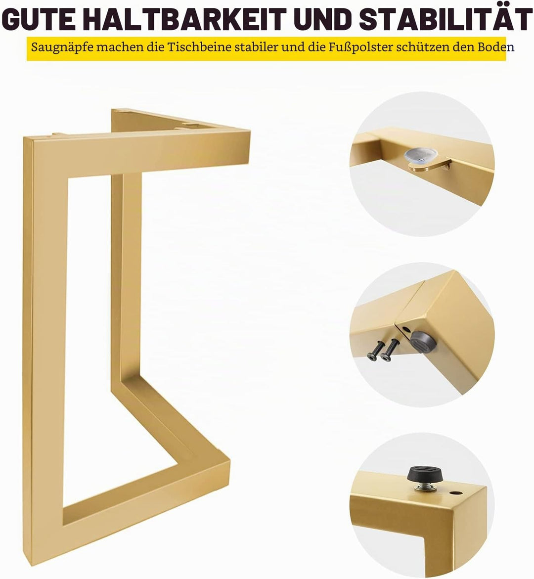 Haarnadel Tischbein Tischkufen Industriedesign 71cm Möbelbein Haarnadelbeine aus Metall Tischzubehör