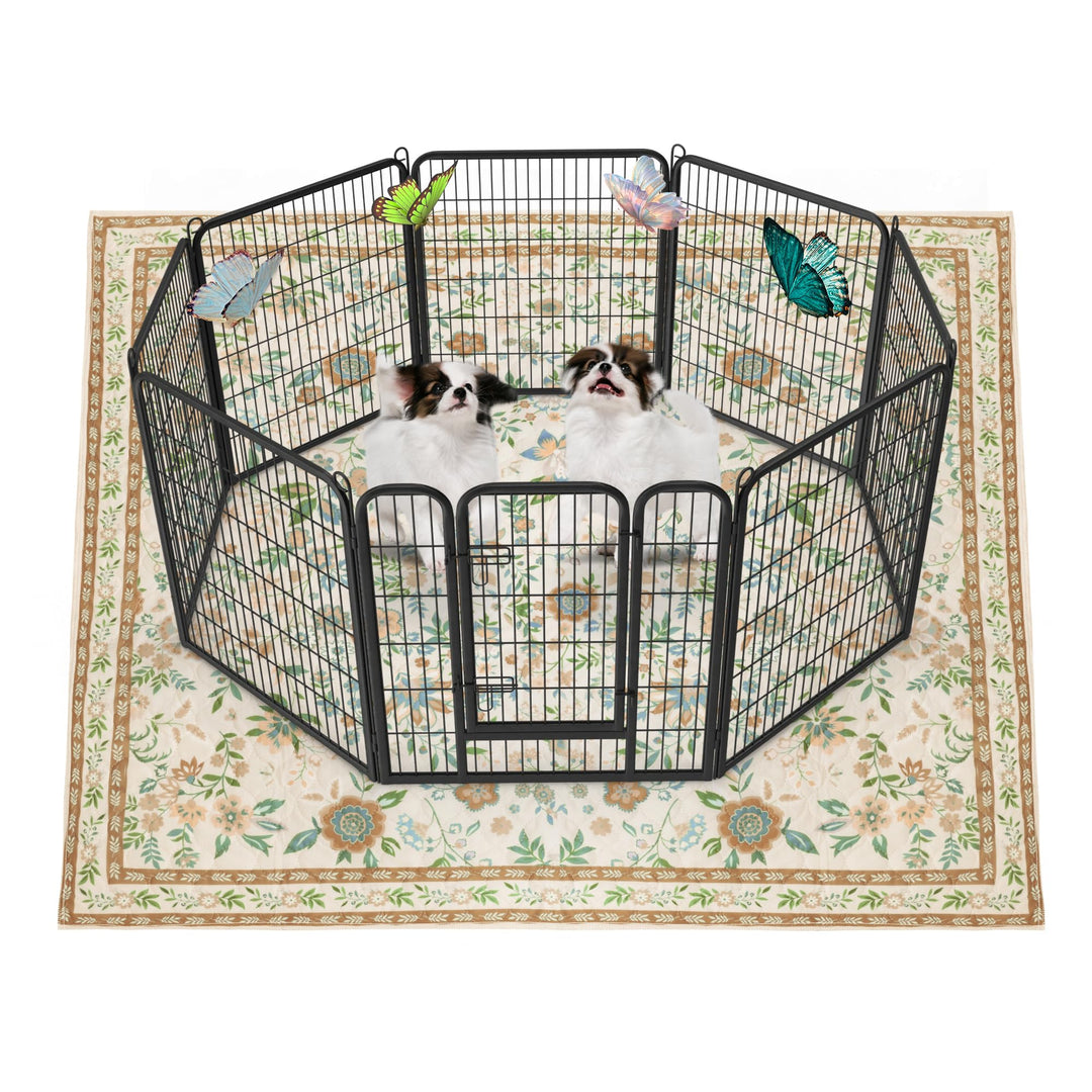 Baodan Welpen Unterlagen Waschbar, 2 Pack PIPI Matten für Hunde mit Blumenmuster inkontinenzunterlag