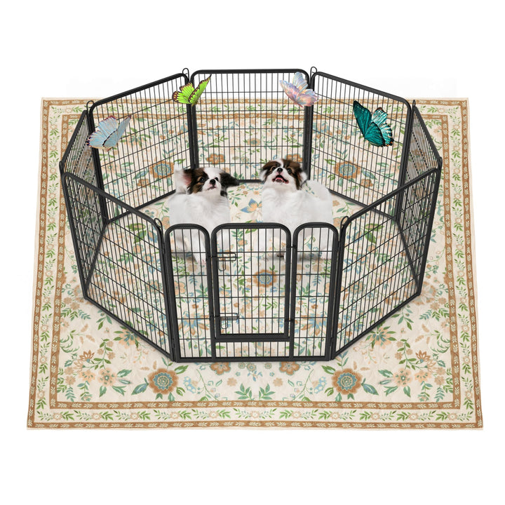 Baodan Welpen Unterlagen Waschbar, 2 Pack PIPI Matten für Hunde mit Blumenmuster inkontinenzunterlag