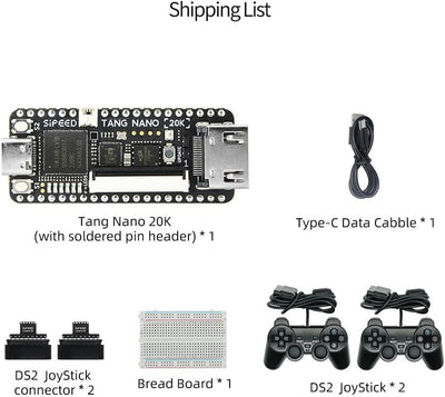 youyeetoo Sipeed Tang Nano 20K FPGA Development Board MCU, with LUT4, HDMI, for RISC-V and Embedded