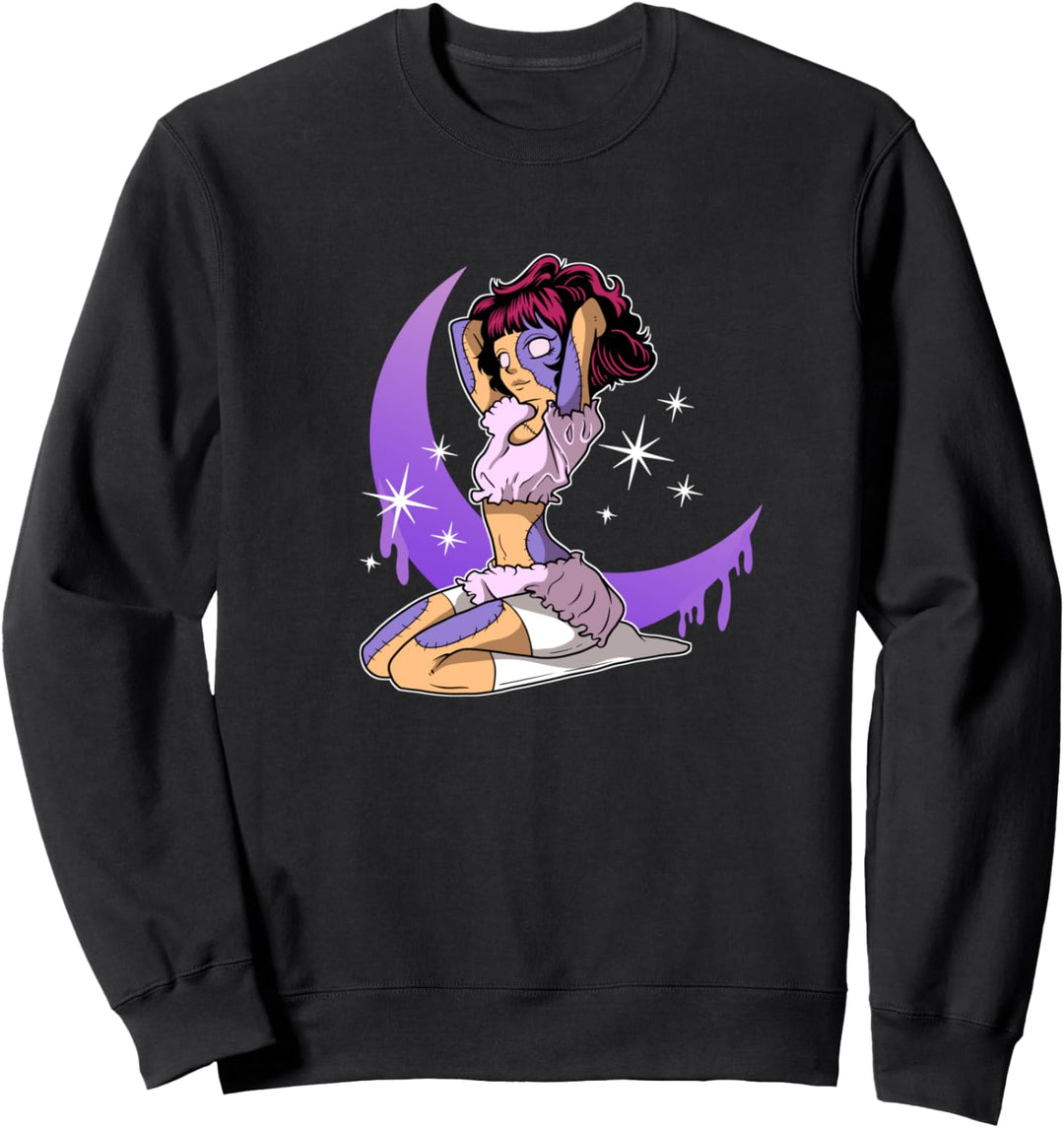 Gotisch Goth Dark Mystisch - Okkult Mond Gothic Sweatshirt