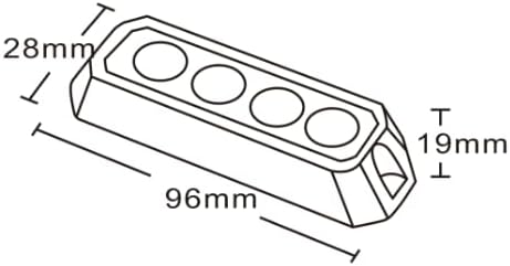 MelTruck® 2x LED Frontblitzer 95x28x19 12V 24V PKW LKW Traktor Bagger R65 R10 Heckblitzer