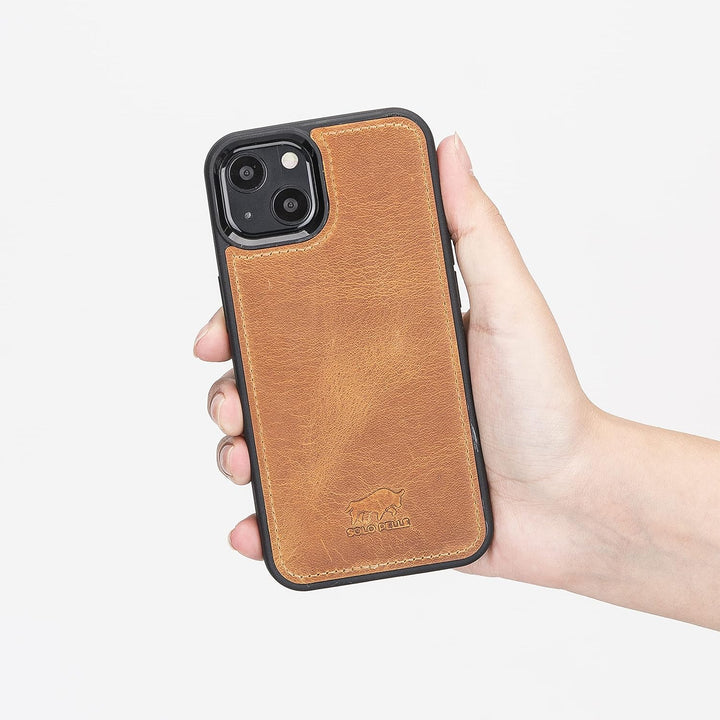 Solo Pelle Lederhülle für das iPhone 13 in 6.1 Zoll Stanford Case Leder Hülle Ledertasche Backcover
