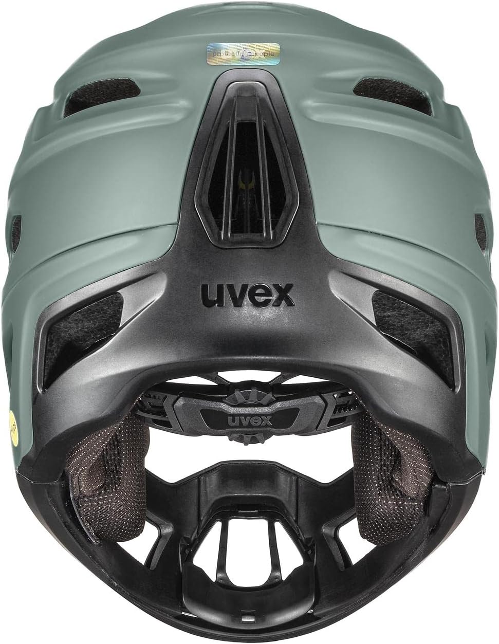 Uvex Revolt MIPS DH Fahrrad Helm matt grün/schwarz 2023 57-61 cm, 57-61 cm