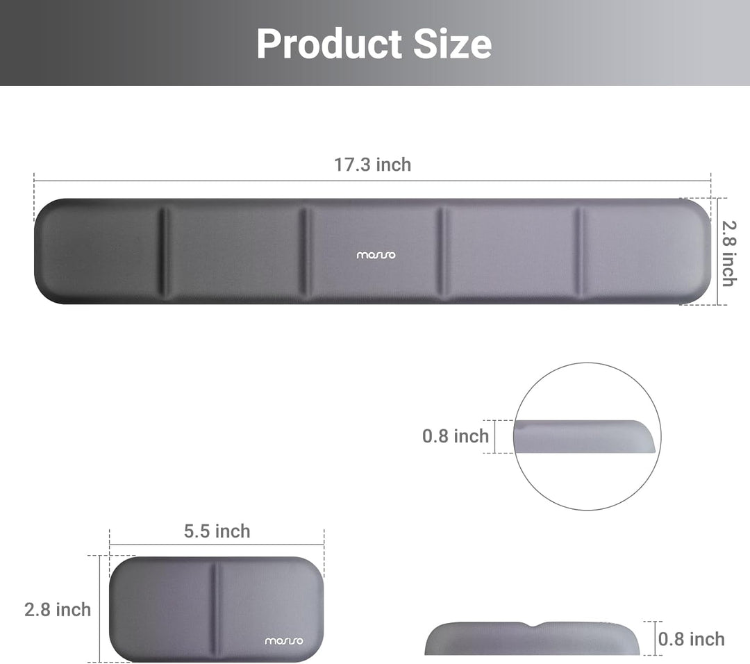 MOSISO Handballenauflage, Ergonomische Wrist Rest zur Entlastung Des Handgelenks mit PU Leder Memory