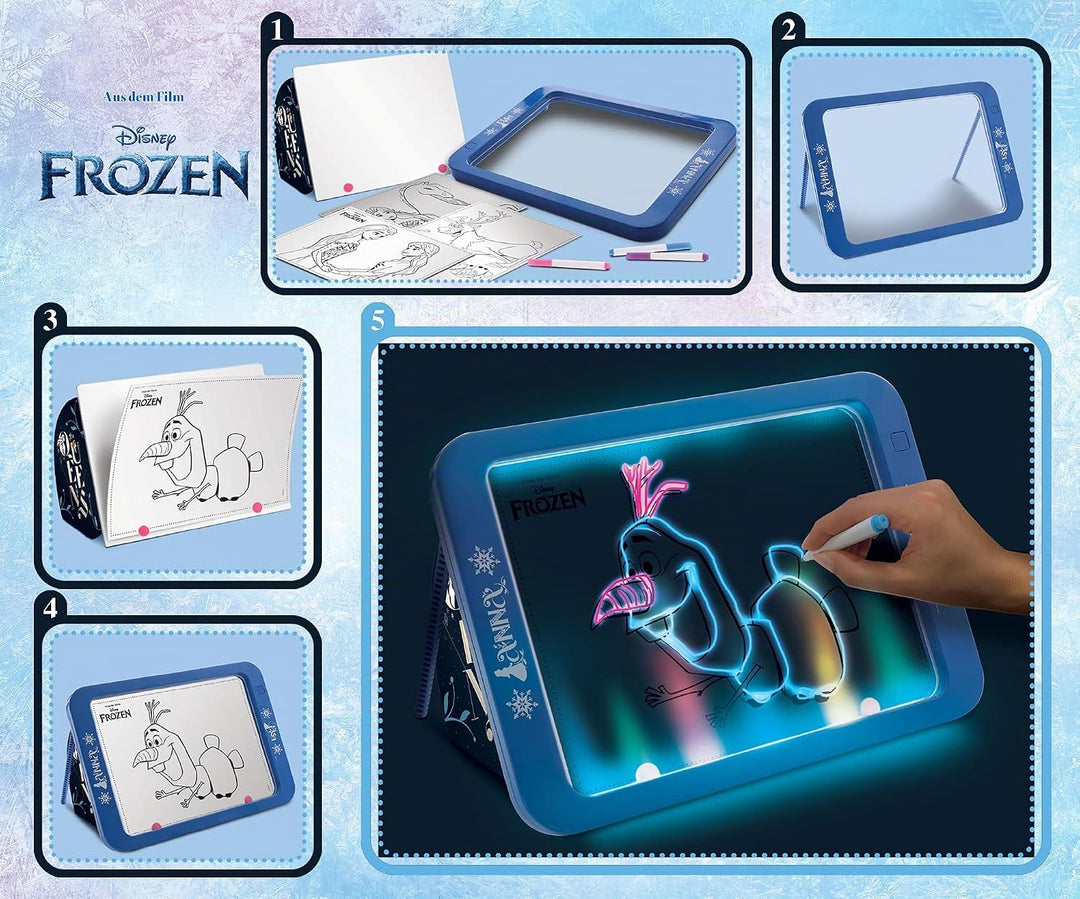 Lisciani Giochi 92949 Frozen Magic Led Board, Mehrfarbig