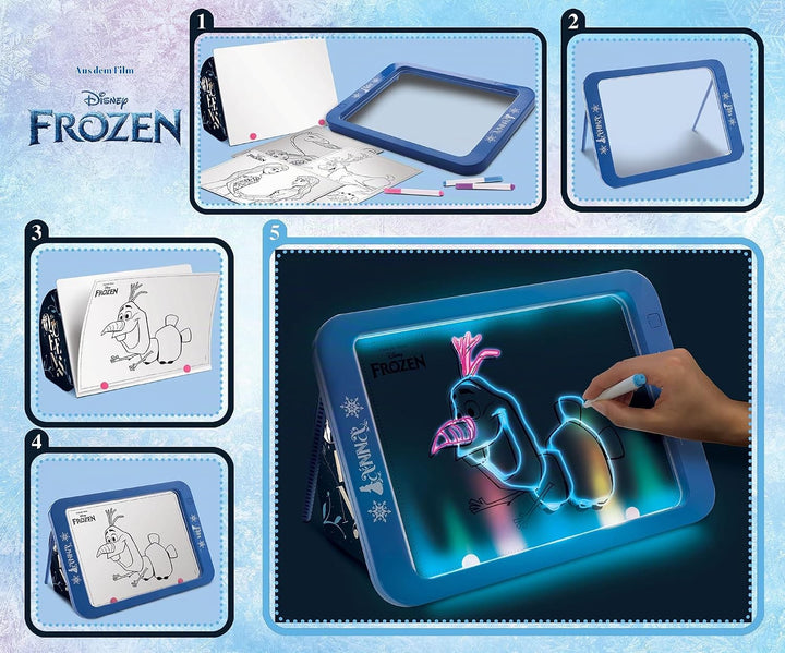 Lisciani Giochi 92949 Frozen Magic Led Board, Mehrfarbig