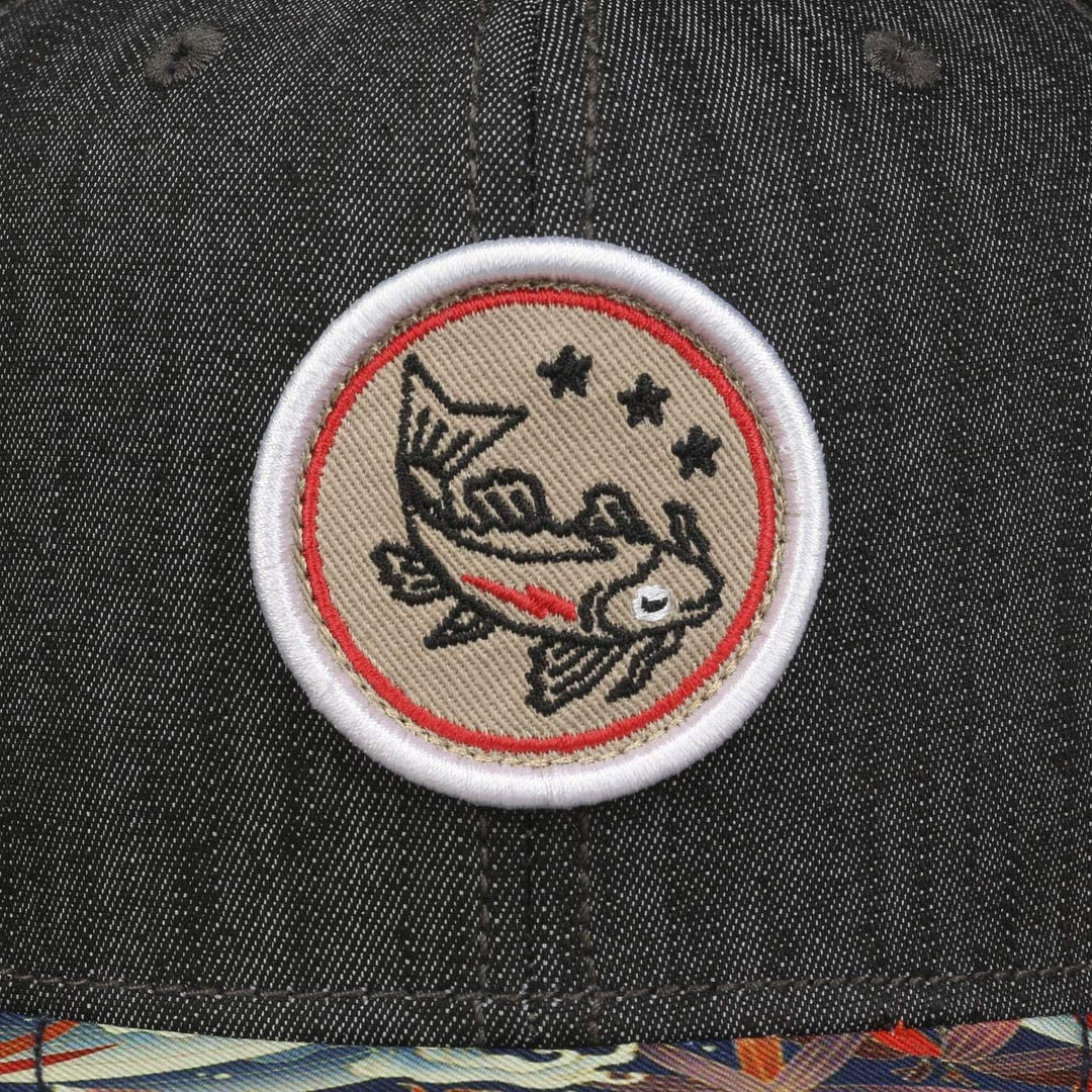 Djinns - Koi Linen (REV. Schwarz) - Snapback Cap Baseballcap Hat Kappe Mütze Caps