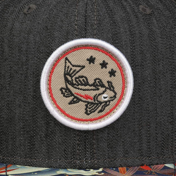 Djinns - Koi Linen (REV. Schwarz) - Snapback Cap Baseballcap Hat Kappe Mütze Caps