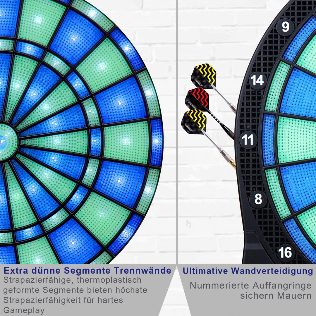 Turnart Dartscheibe Elektronisch 2023 Dartscheibe Elektronische Dartscheibe E Dartscheibe mit LED Be