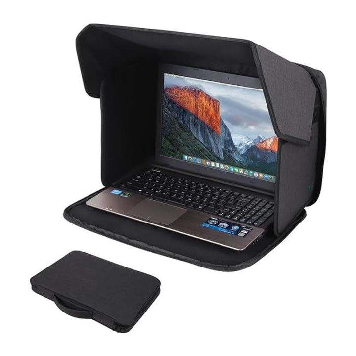 Faltbarer tragbarer Outdoor-Laptop-Sonnenschutz, Privatsphäre, Notebook-Schutzhülle, 30,5–40,6 cm (1