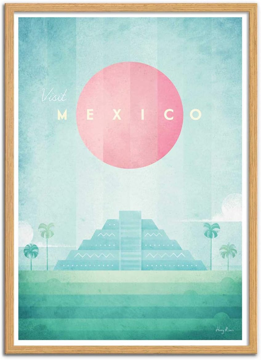 Wall Editions Art-Poster - Visit Mexico - Henry Rivers