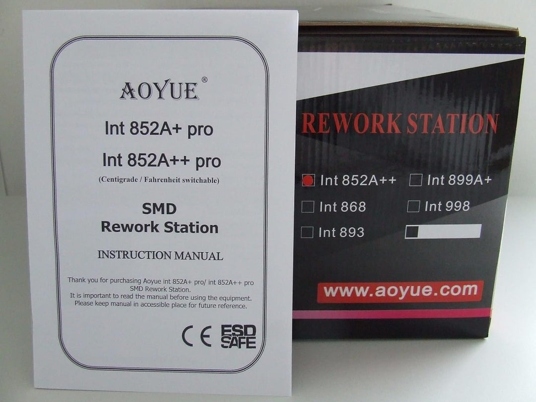 AOYUE Int852A++ Heissluftstation Mikroprozessor gesteuert SMD Rework Station