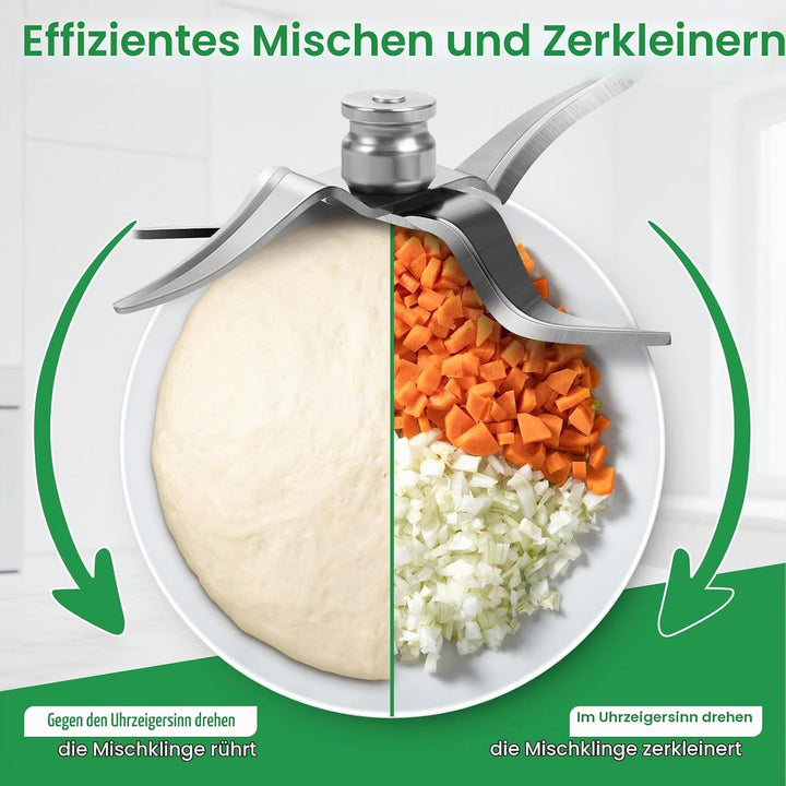 Messer für Thermomix TM31 mit Dichtungsring, Ersatzteil für Vorwerk Thermomix TM31, Ersatzklinge-Zub