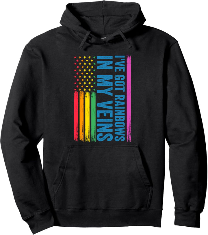 Ich habe Regenbögen in den Adern LGBT Pullover Hoodie