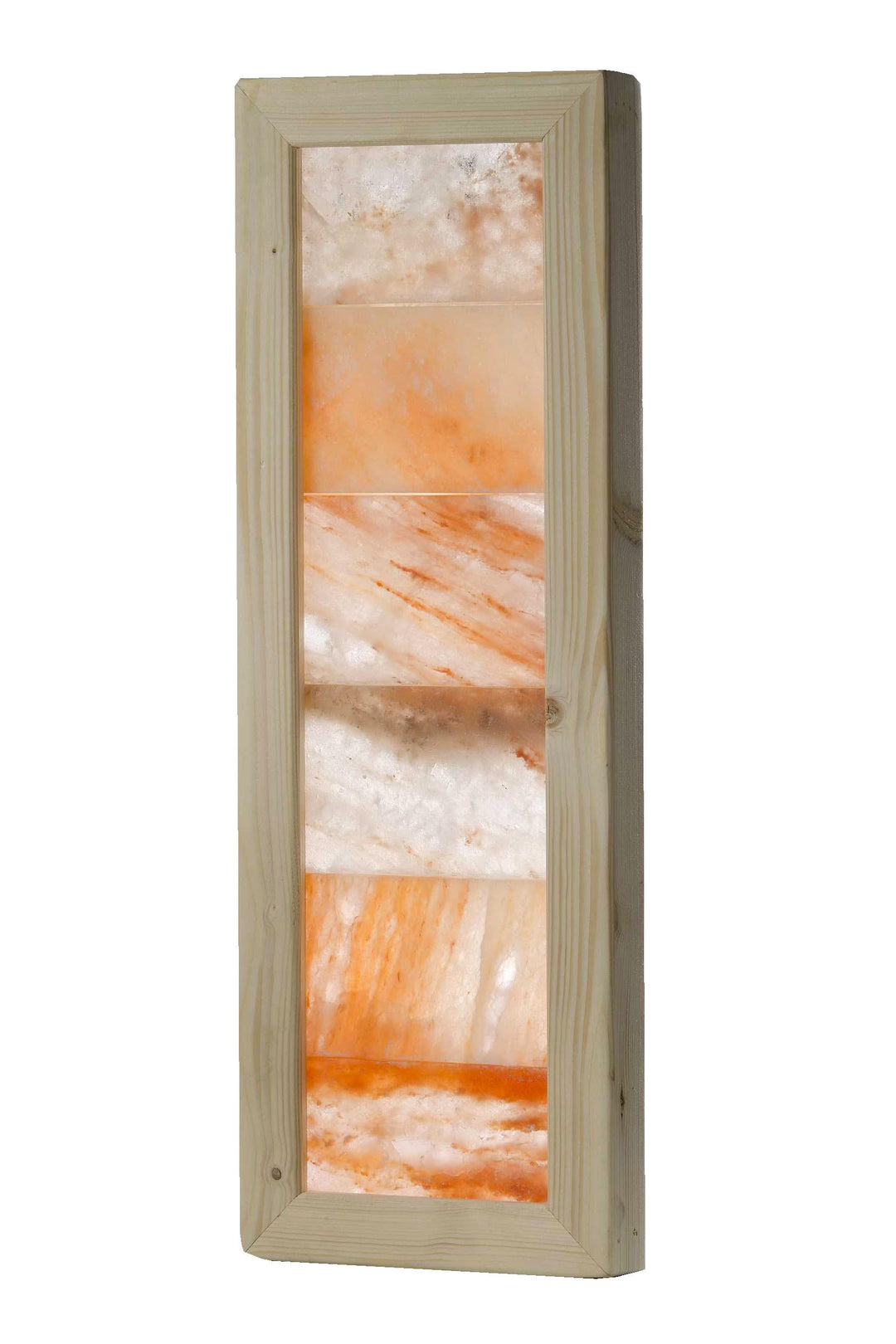 Salzwand mit Holz-Rahmen, L 64 cm x B 22,5 cm x T 5,5 cm, Hergestellt in Österreich