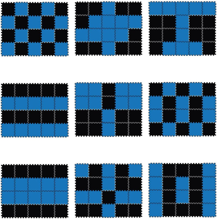 LittleTom 18 Teile Spielmatte Baby ab Null - 30x30 Schaumstoff Puzzlematte Kinder Isomatte Baby Spie