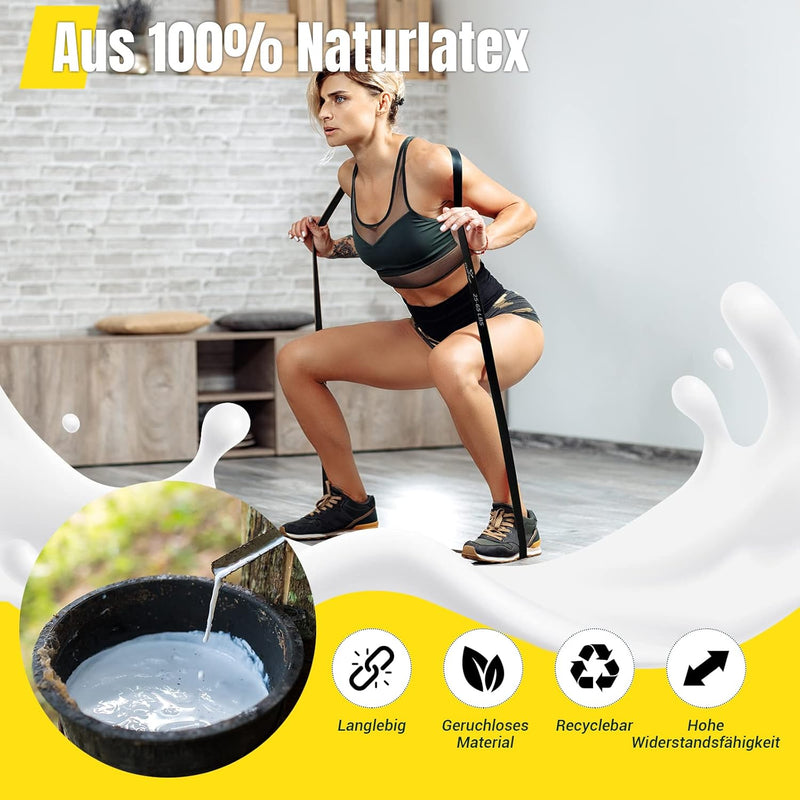 Resistance Bands, Widerstandsbänder, Fitnessbänder für Yoga, Pilates, Training, Physiotherapie, Kraf