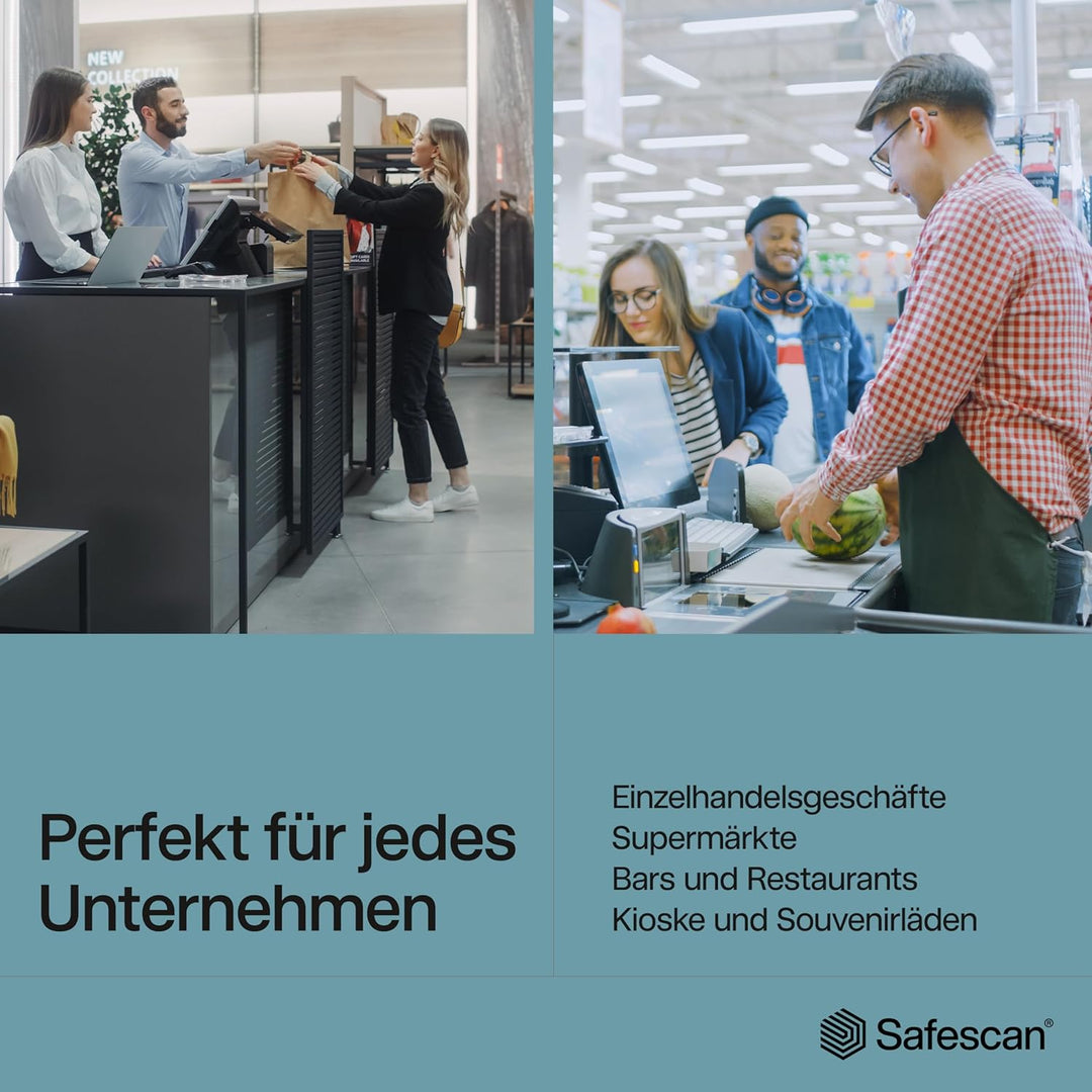 Safescan 2850 Geldzählmaschine, zählt sortierte Banknoten - Banknotenzähler mit 3-facher Echtheitspr