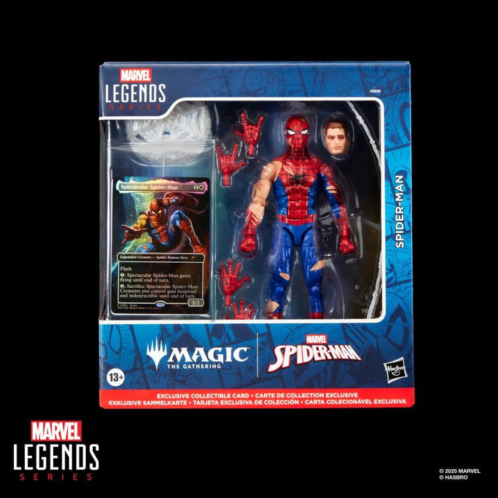 Hasbro Marvel Legends Series Magic: The Gathering Spider-Man mit Kampfspuren, Action-Figur Plus Exkl