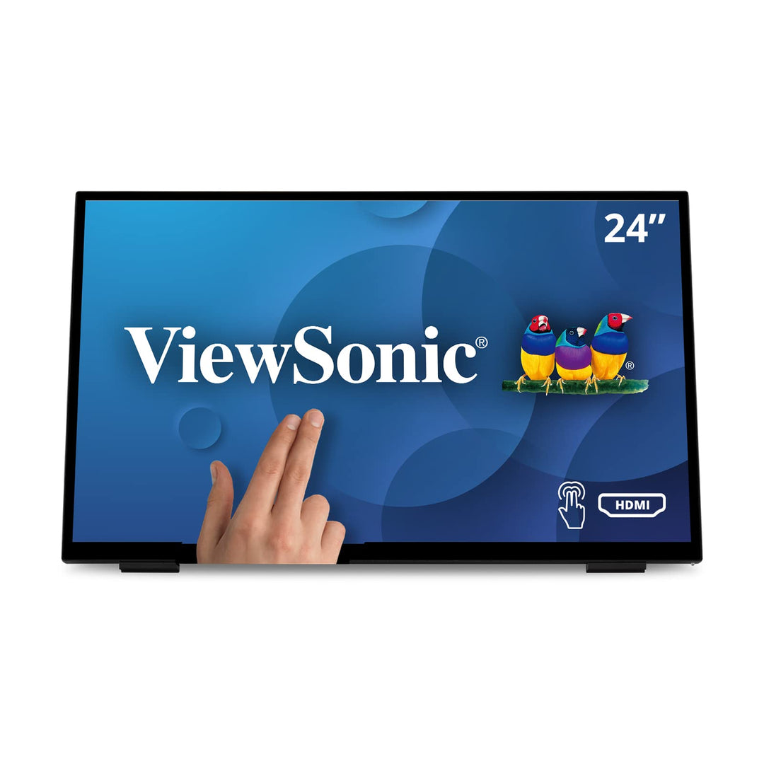 Viewsonic TD2465 59,6 cm (24 Zoll) Touch Monitor (Full-HD, HDMI, USB, 10 Punkt Multitouch, integrier
