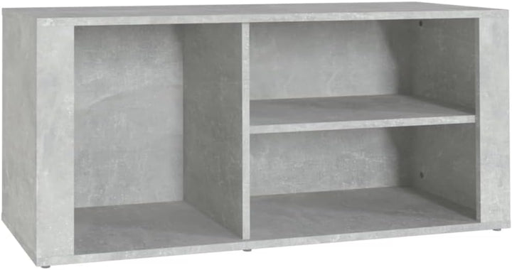 Schuhschrank aus Holzwerkstoff 100x35x45cm Betongrau Schuhschrank Holz Flurschrank Lagerschrank Plat