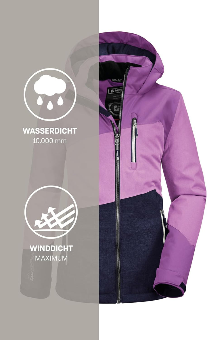 killtec Mädchen Lynge Grls Jckt B Funktionsjacke Mit Kapuze dunkelorchidee 152 Lynge GRLS JCKT B, du