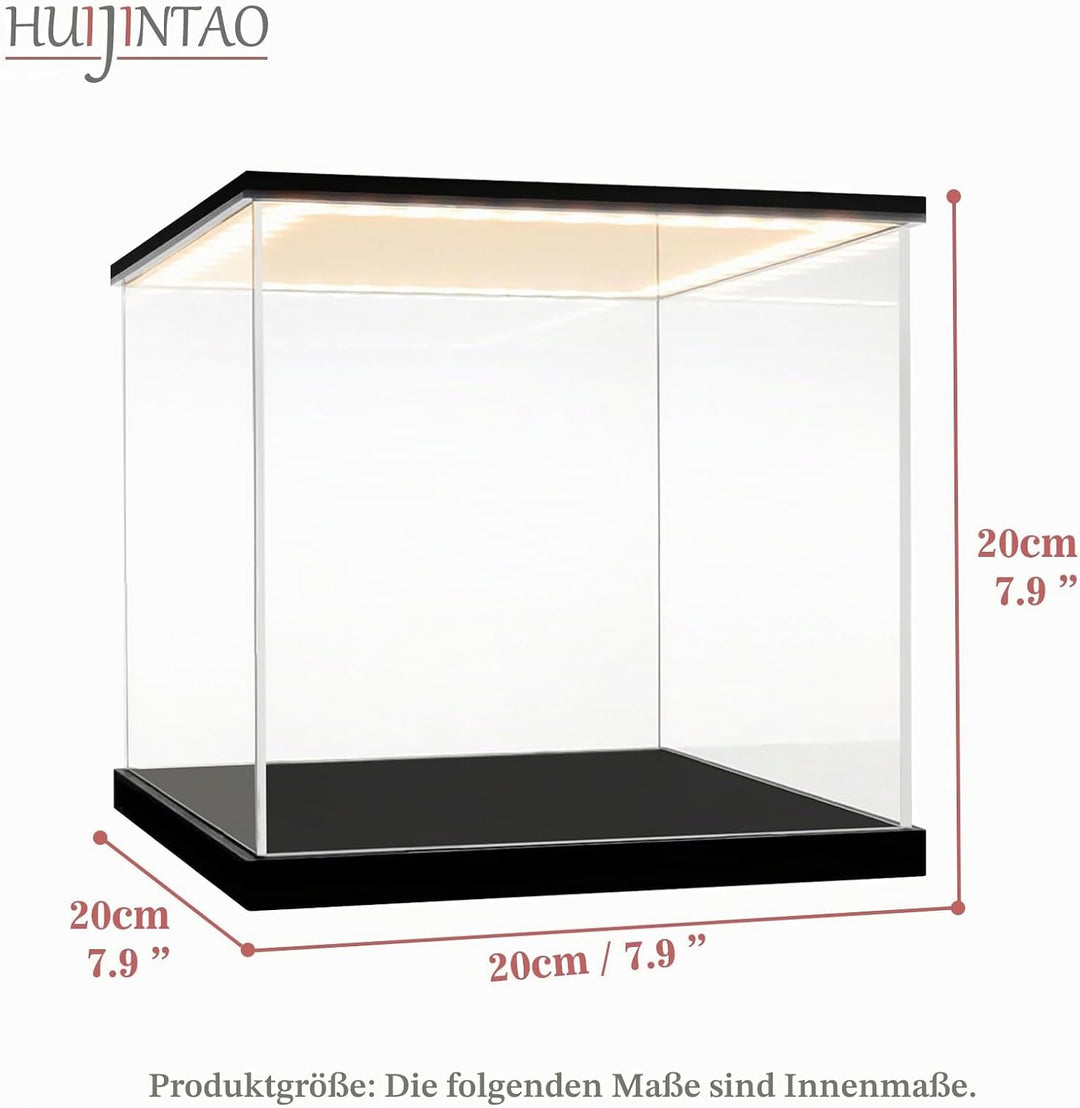 Acryl Vitrine / Schaukasten / Display Case / Acryl Box für Modellautos, Figuren | mit LED Beleuchtun