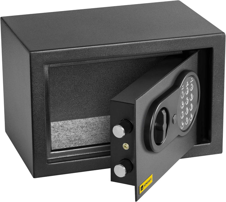 HomeSafe HV20E Möbeltresor mit Elektronikschloss, 20x31x20cm (HxBxT), Digitaler Tresor für Zuhause,