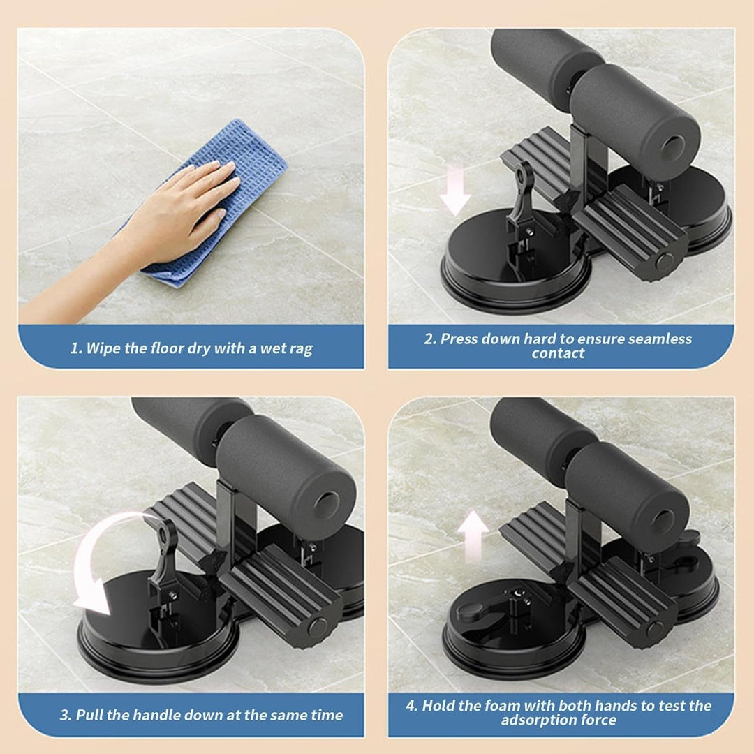 Situp, Bauchtrainingsassistent, Suction Foot Support, 7,87 Zoll (7,87 Zoll), verstellbar, Height Tra