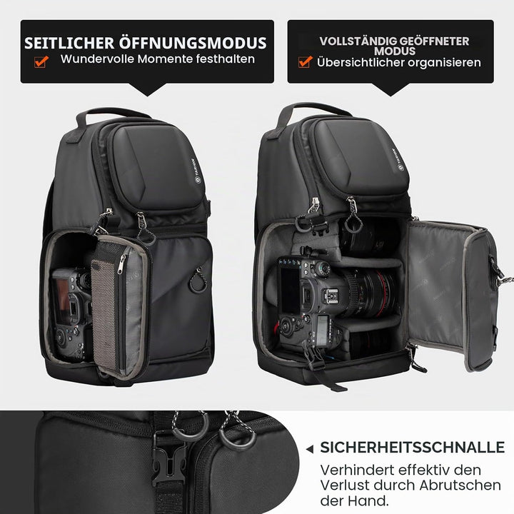 TARION Kameratasche Sling Kamera Schultertasche Umhängetasche Wasserdicht Fotorucksack Spiegelreflex