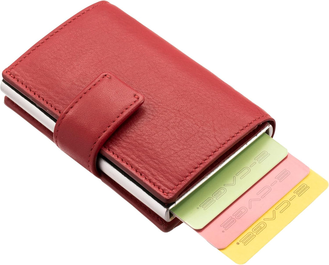 Maitre - unisex e-cage f3 c-three - Slim Wallet - Kartenportmonaie, 6,5X10 Rot